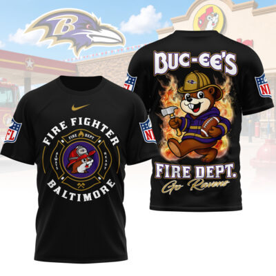 Baltimore Ravens | Premium NFL Firefighter Strong 3D Shirt
