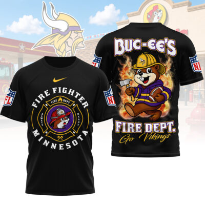 Minnesota Vikings | Premium NFL Firefighter Strong 3D Shirt
