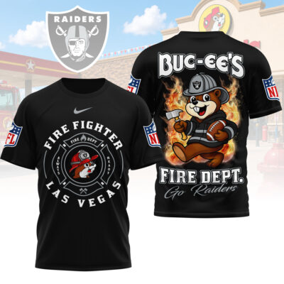 Las Vegas Raiders | Premium NFL Firefighter Strong 3D Shirt