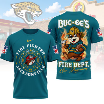 Jacksonville Jaguars | Premium NFL Firefighter Strong 3D Shirt