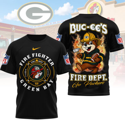 Green Bay Packers | Premium NFL Firefighter Strong 3D Shirt