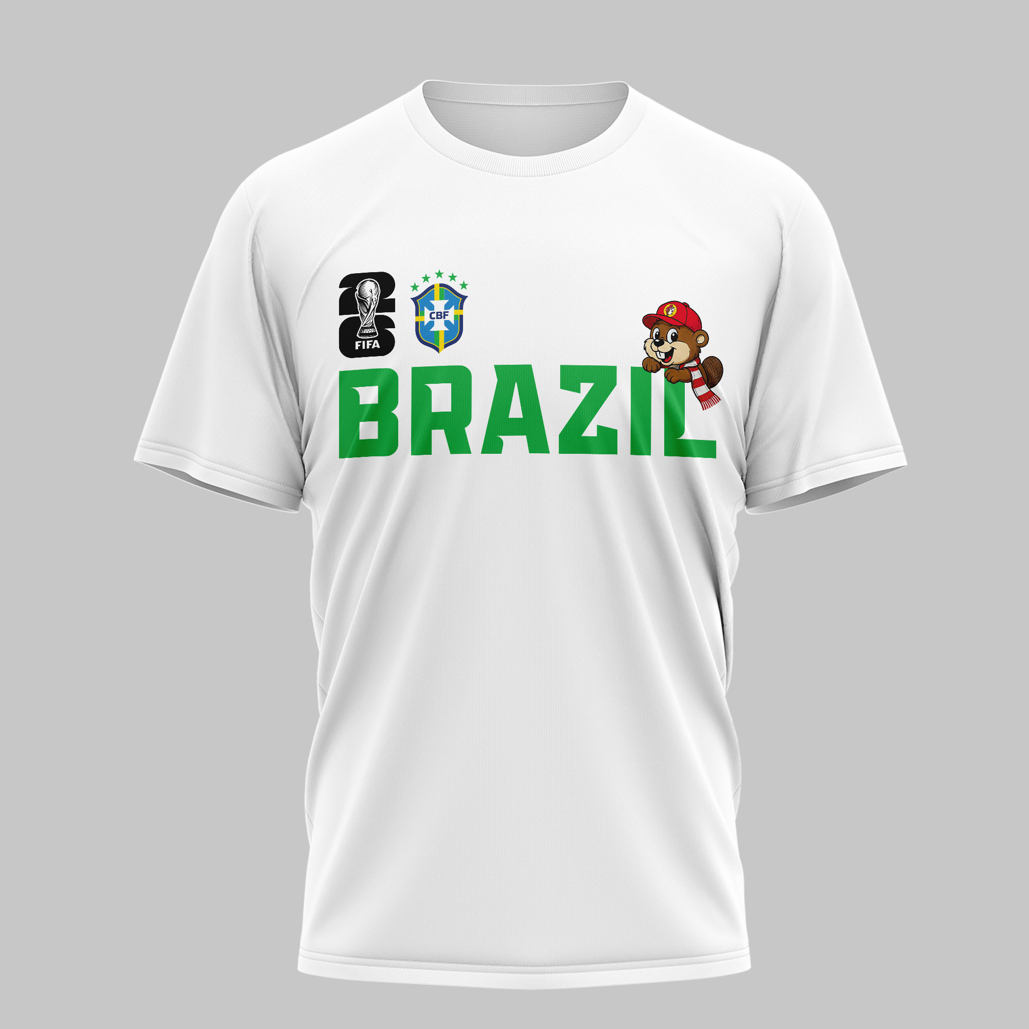Brazil | Premium WC26 Golden Trophy 3D Shirt NTH1 - Image 3
