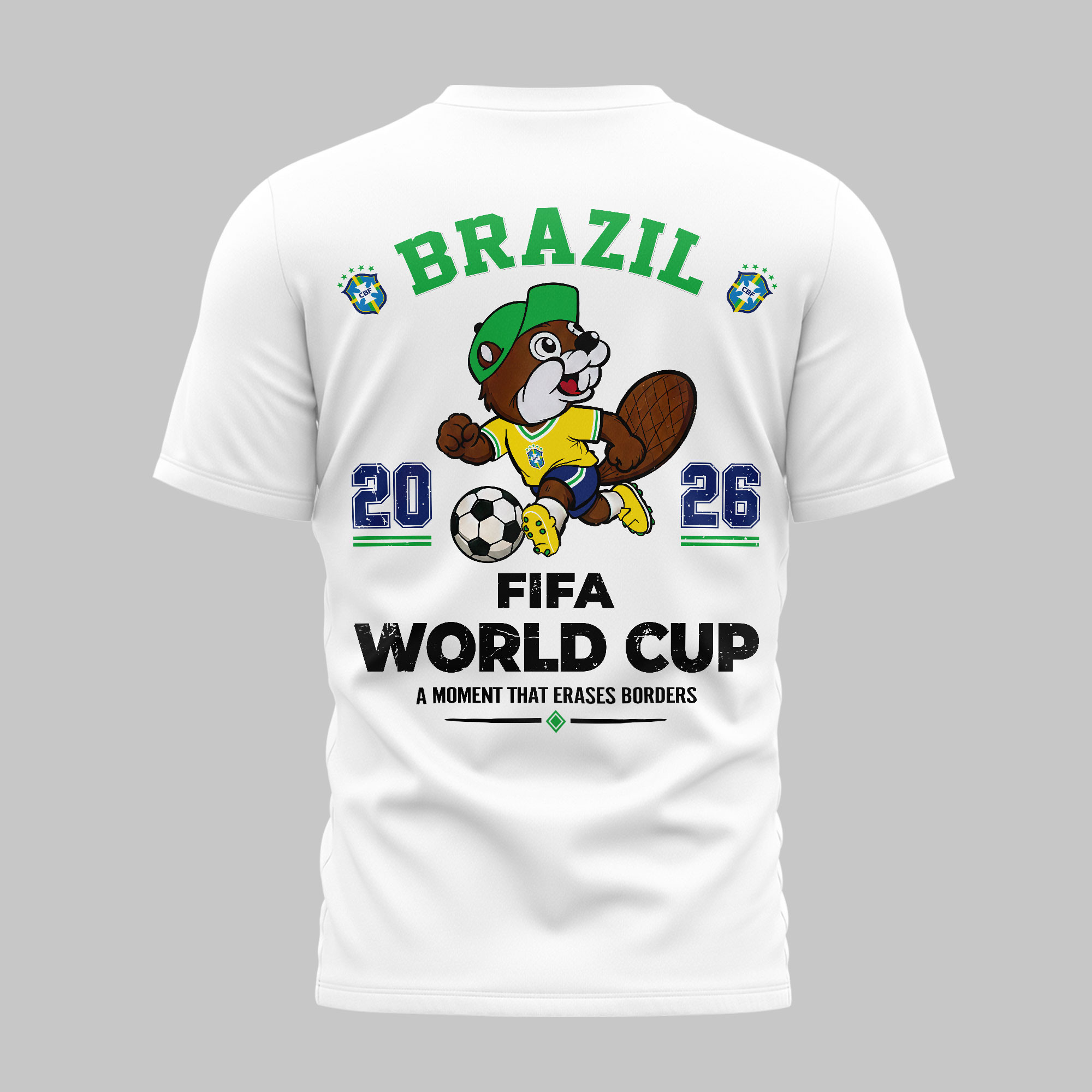 Brazil | Premium WC26 Golden Trophy 3D Shirt NTH1 - Image 4
