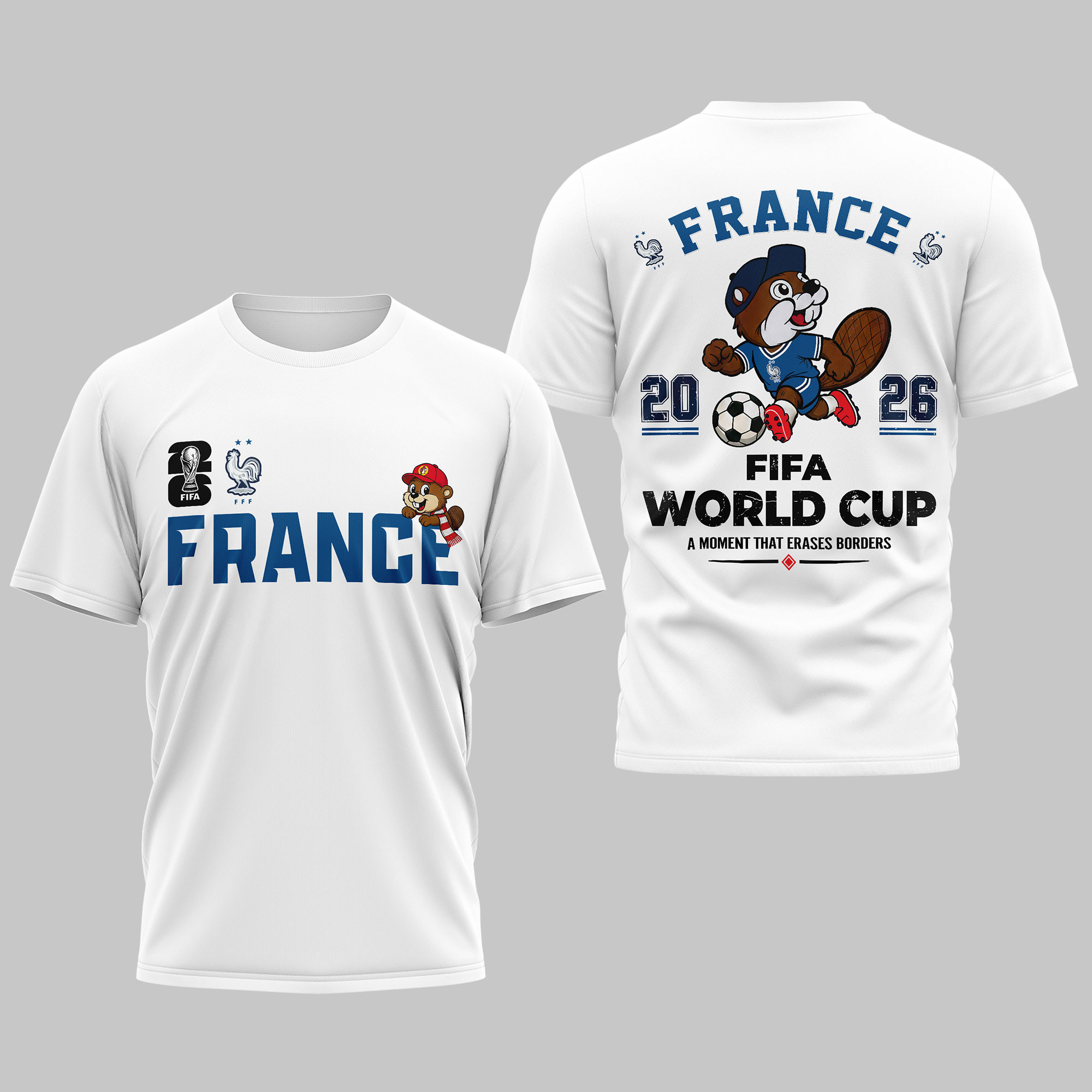 France | Premium WC26 Golden Trophy 3D Shirt NTH1 - Image 2