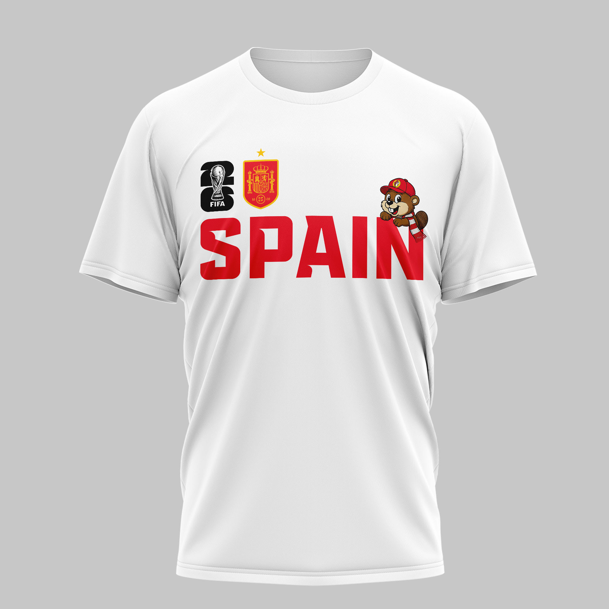Spain | Premium WC26 Golden Trophy 3D Shirt NTH1 - Image 3