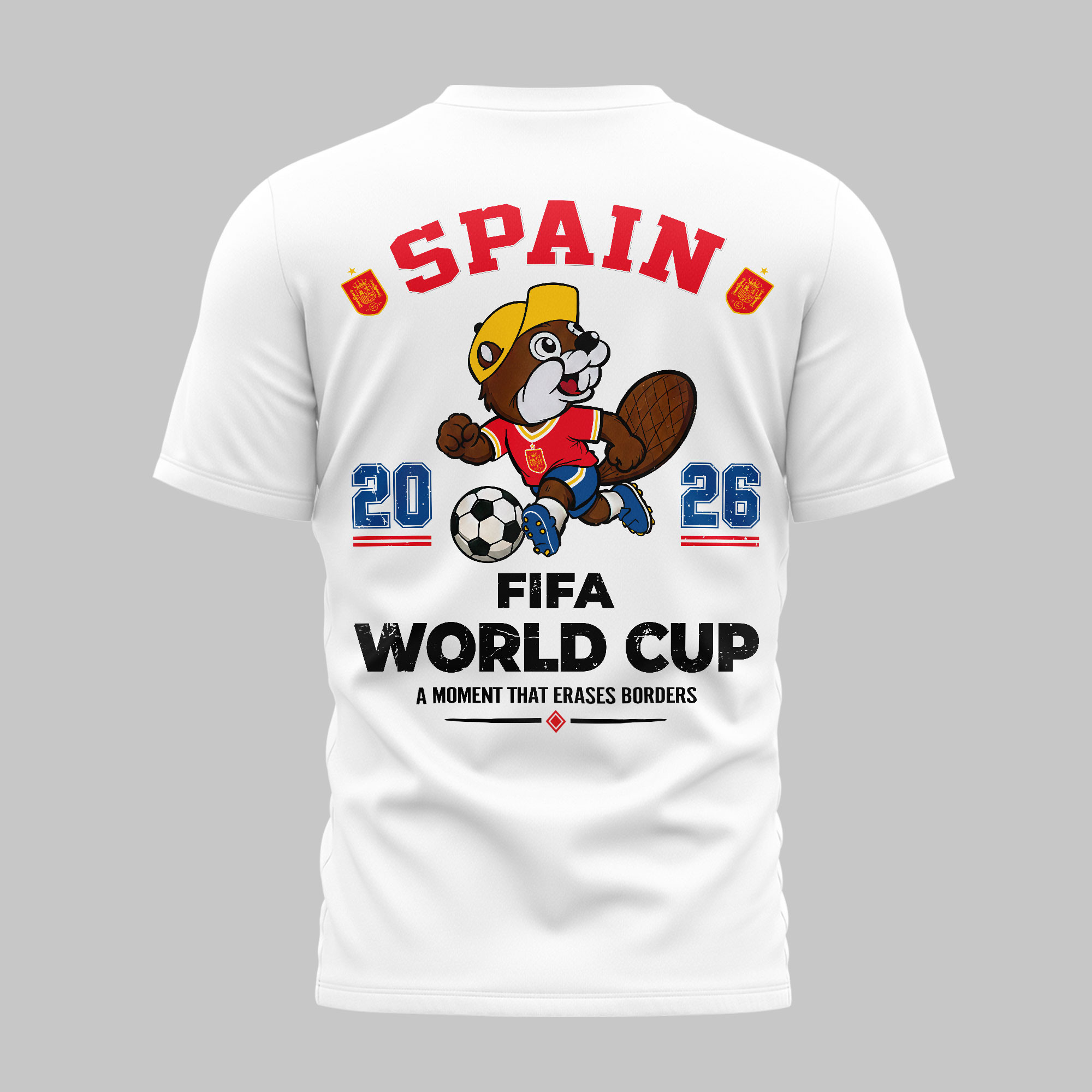 Spain | Premium WC26 Golden Trophy 3D Shirt NTH1 - Image 4