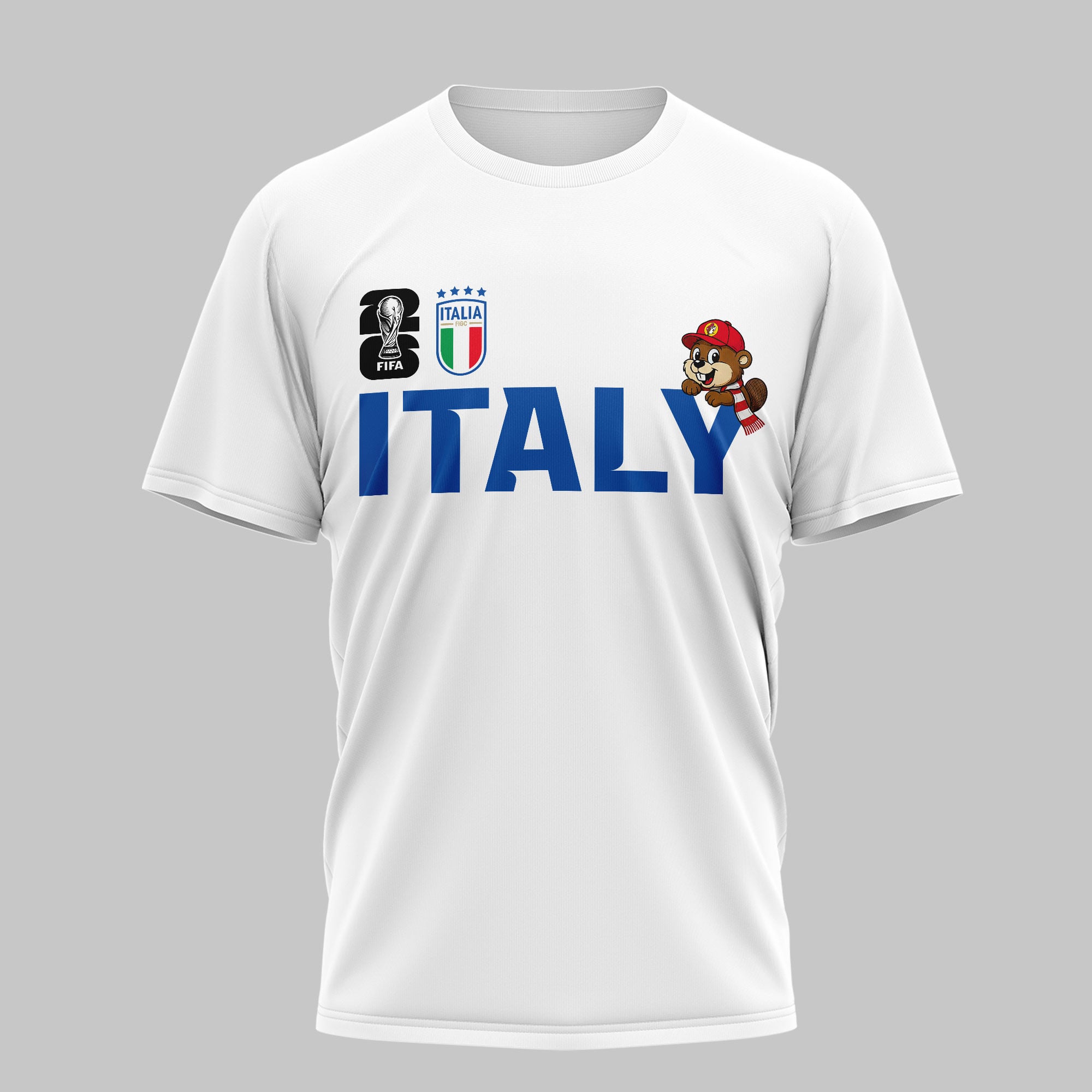 Italy | Premium WC26 Golden Trophy 3D Shirt NTH1 - Image 3