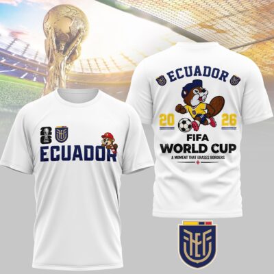 Ecuador | Premium WC26 Golden Trophy 3D Shirt NTH1 - 2XL
