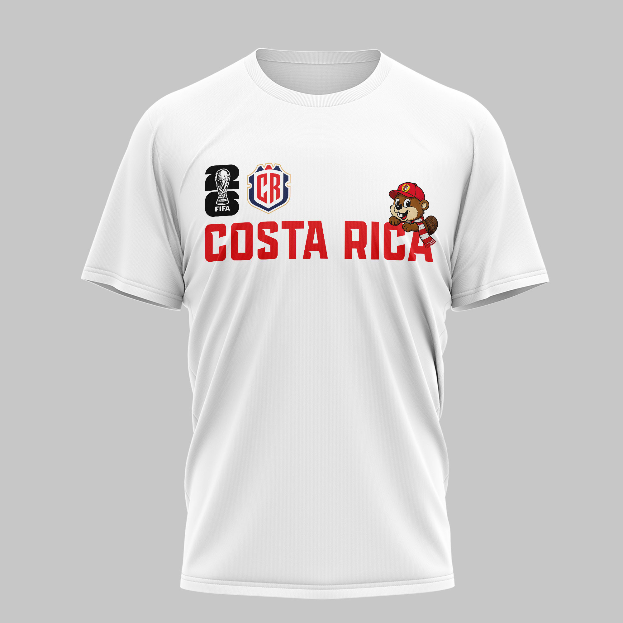 Costa Rica | Premium WC26 Golden Trophy 3D Shirt NTH1 - Image 3
