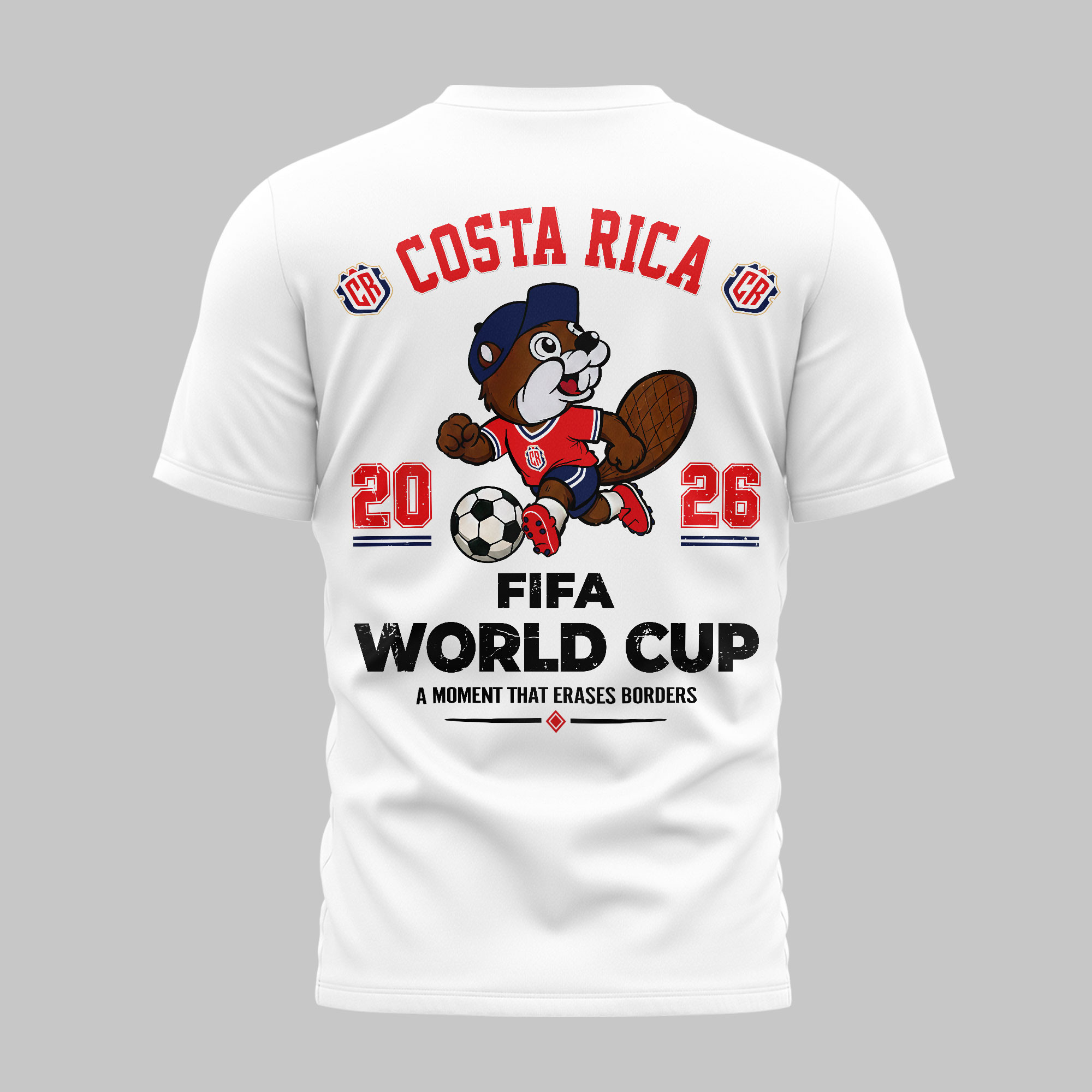 Costa Rica | Premium WC26 Golden Trophy 3D Shirt NTH1 - Image 4