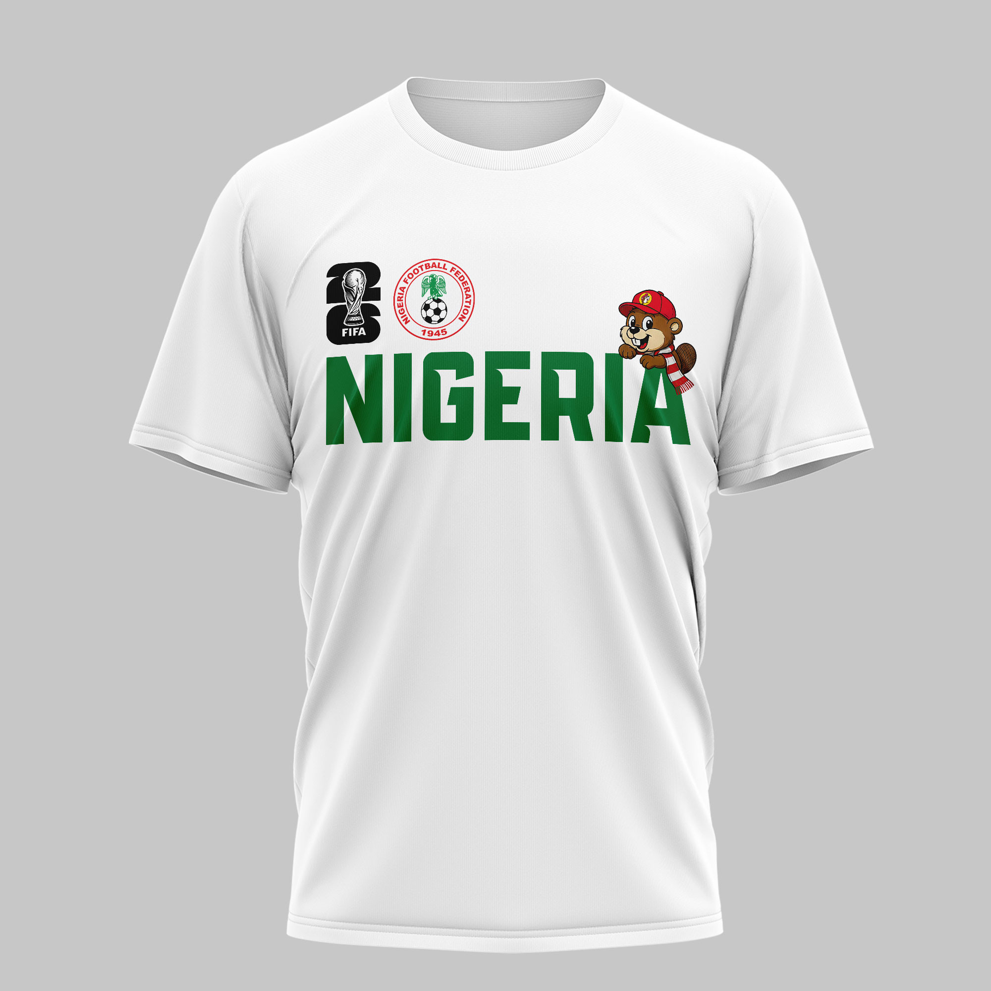 Nigeria | Premium WC26 Golden Trophy 3D Shirt NTH1 - Image 3