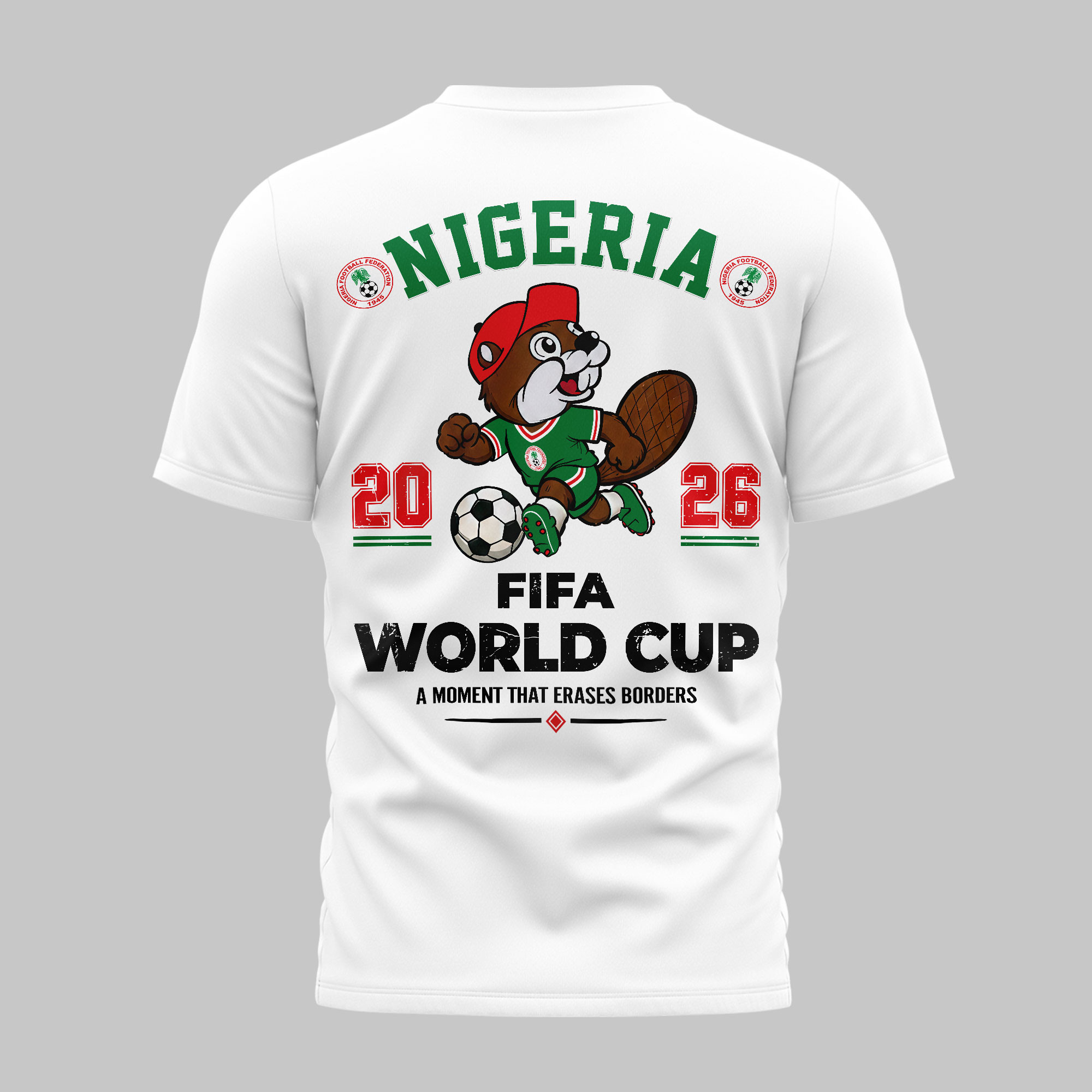 Nigeria | Premium WC26 Golden Trophy 3D Shirt NTH1 - Image 4