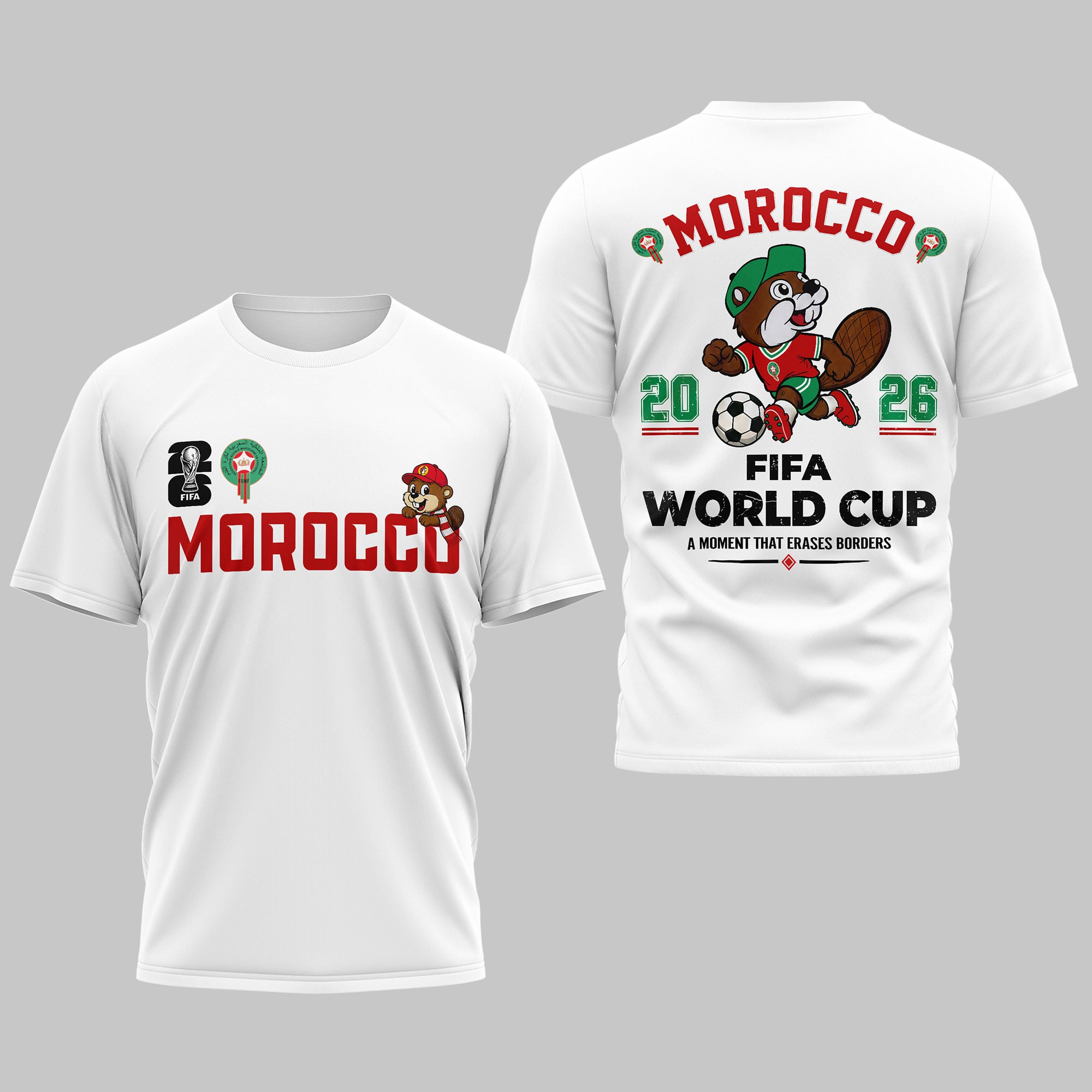 Morocco | Premium WC26 Golden Trophy 3D Shirt NTH1 - Image 2