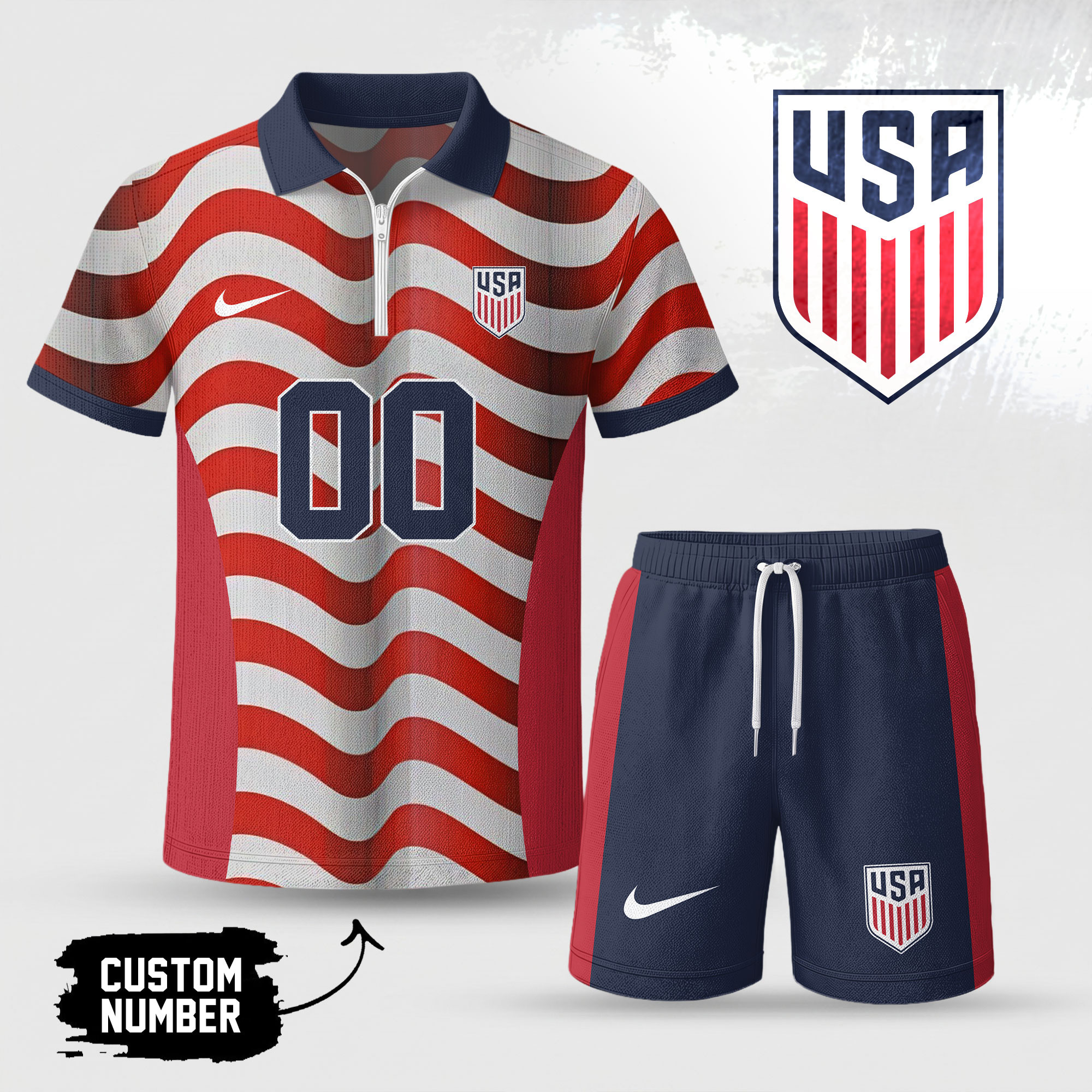 United States | Premium WC26 Stadium Vibes Polo Short Set NTH1 - Image 2