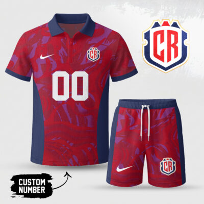 Alternative view of Costa Rica | Premium WC26 Stadium Vibes Polo Short Set NTH1