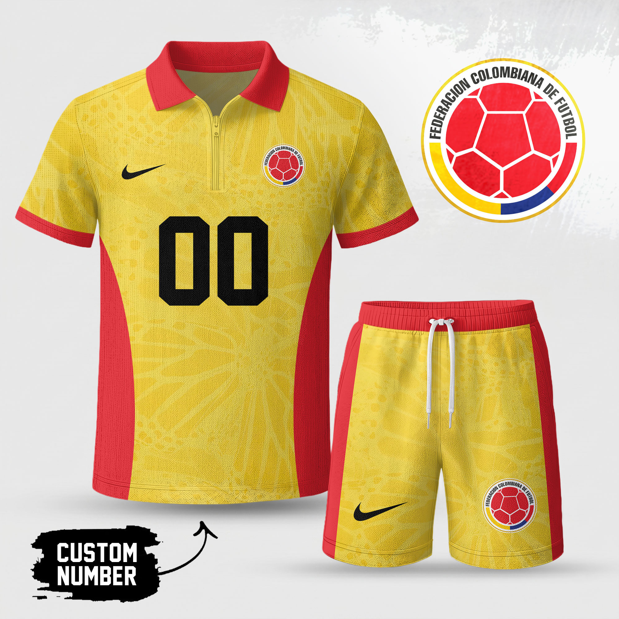 Colombia | Premium WC26 Stadium Vibes Polo Short Set NTH1 - Image 2
