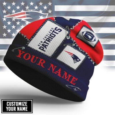 New England Patriots | Premium NFL Heritage Patch Beanie Hat NTH1