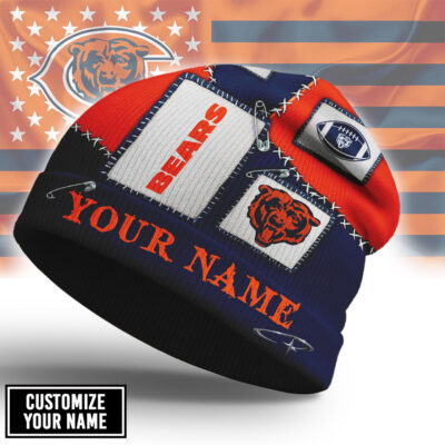 Chicago Bears | Premium NFL Heritage Patch Beanie Hat NTH1 - Style 1