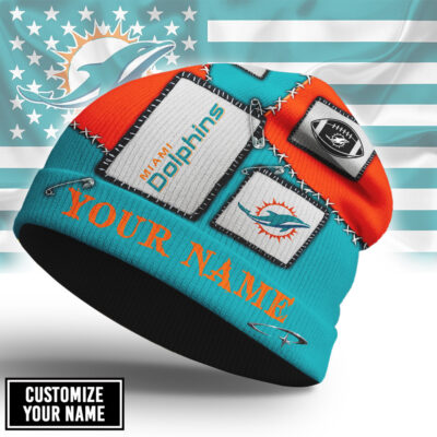 Miami Dolphins | Premium NFL Heritage Patch Beanie Hat NTH1