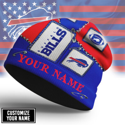 Buffalo Bills | Premium NFL Heritage Patch Beanie Hat NTH1 - Style 1