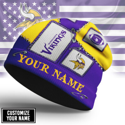Minnesota Vikings | Premium NFL Heritage Patch Beanie Hat NTH1