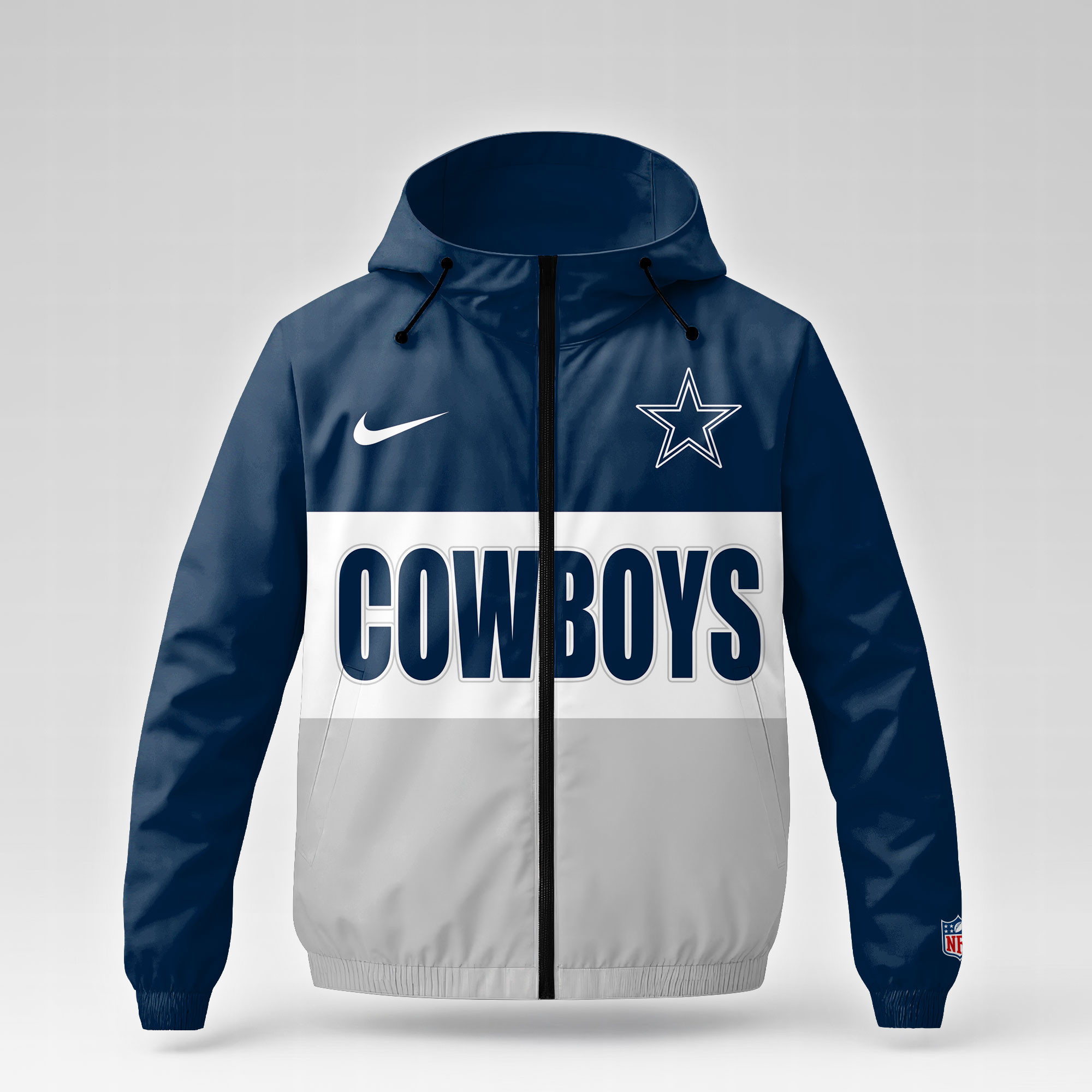 Dallas Cowboys | Premium NFL Strength Through Christ Windbreaker Jacket NTH1 - Image 2