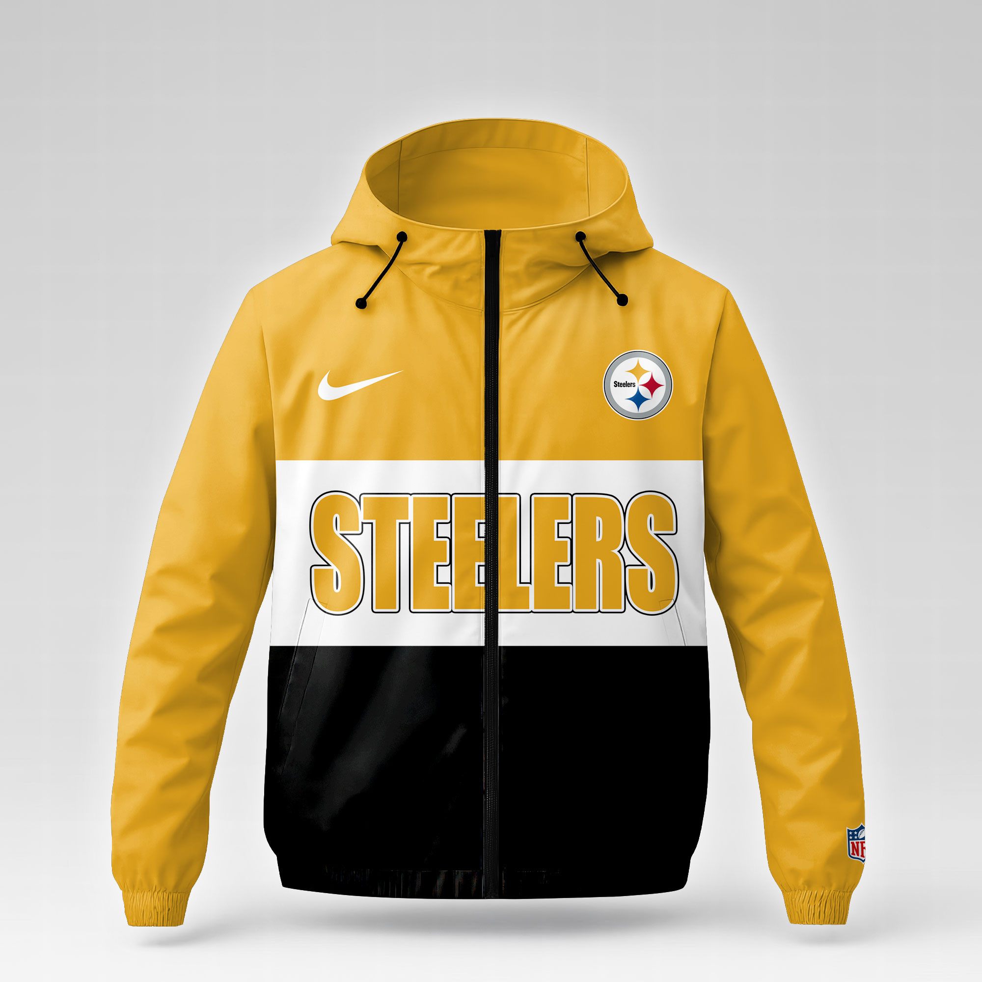 Pittsburgh Steelers | Premium NFL Strength Through Christ Windbreaker Jacket NTH1 - Image 2