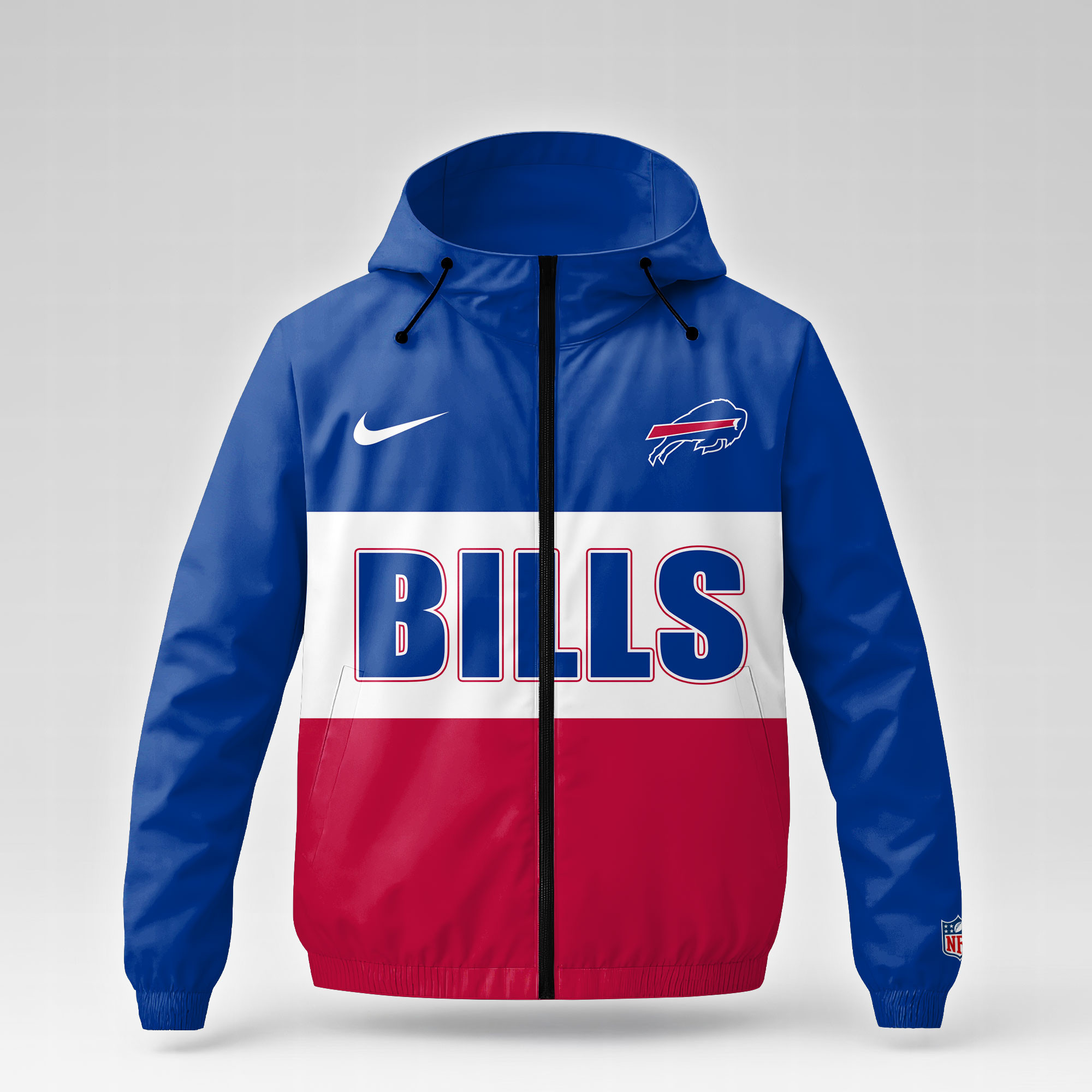 Buffalo Bills | Premium NFL Strength Through Christ Windbreaker Jacket NTH1 - Image 2