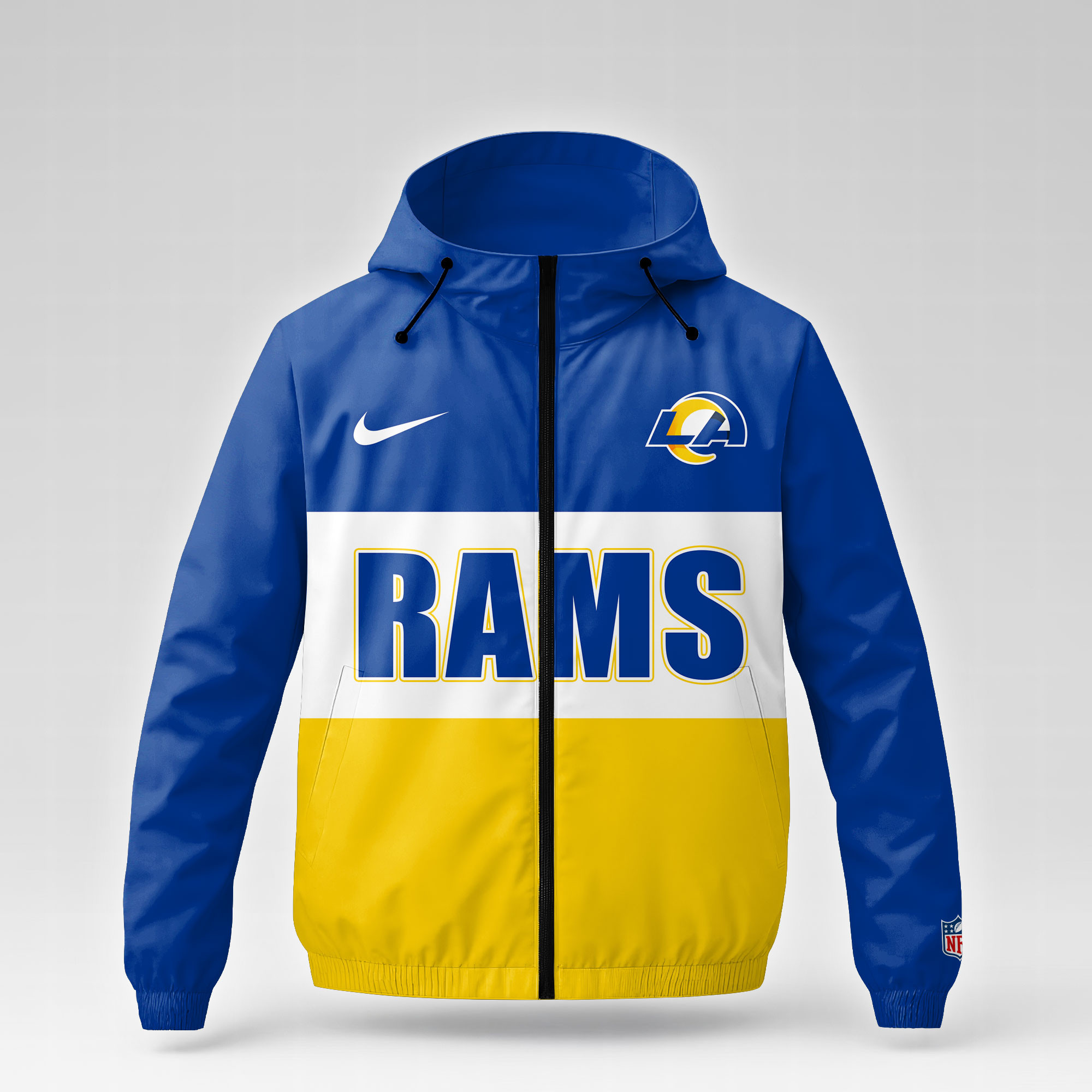 Los Angeles Rams | Premium NFL Strength Through Christ Windbreaker Jacket NTH1 - Image 2