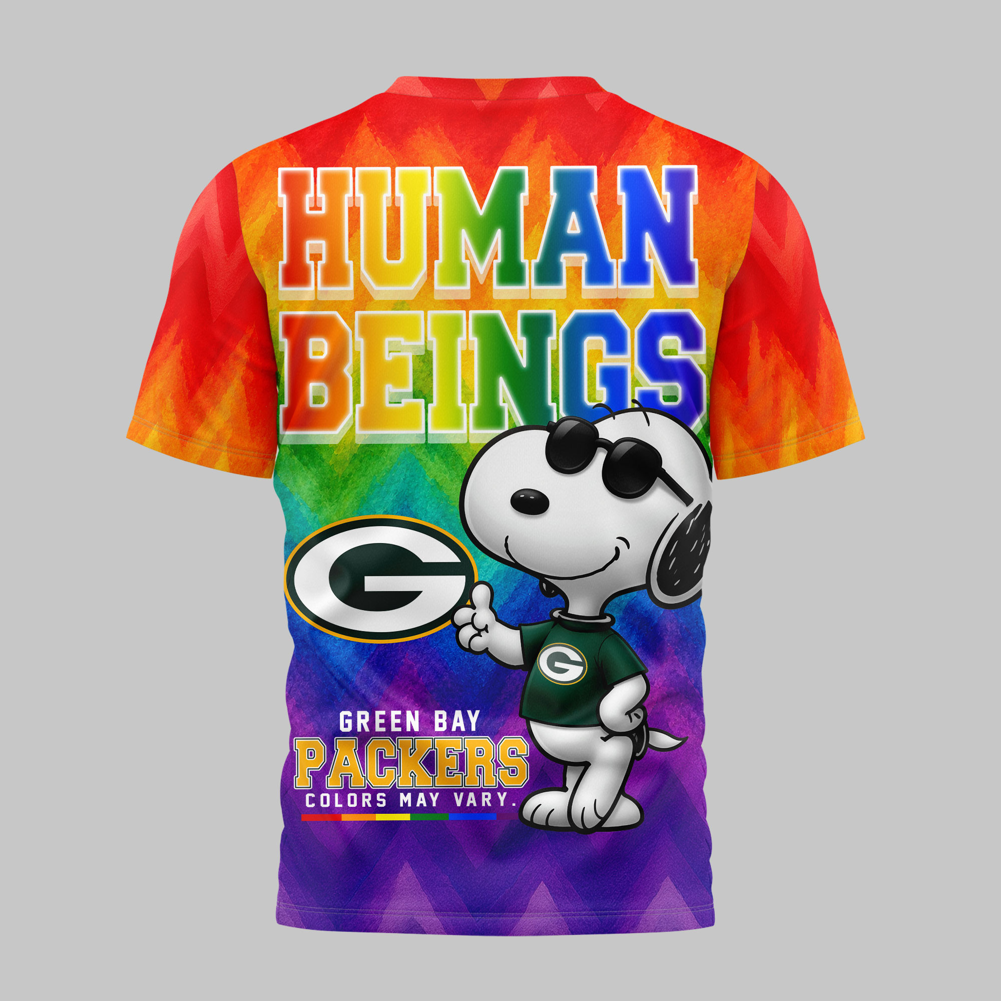 Green Bay Packers | Premium NFL Rainbow Pride 3D Shirt NTH1 - Image 4