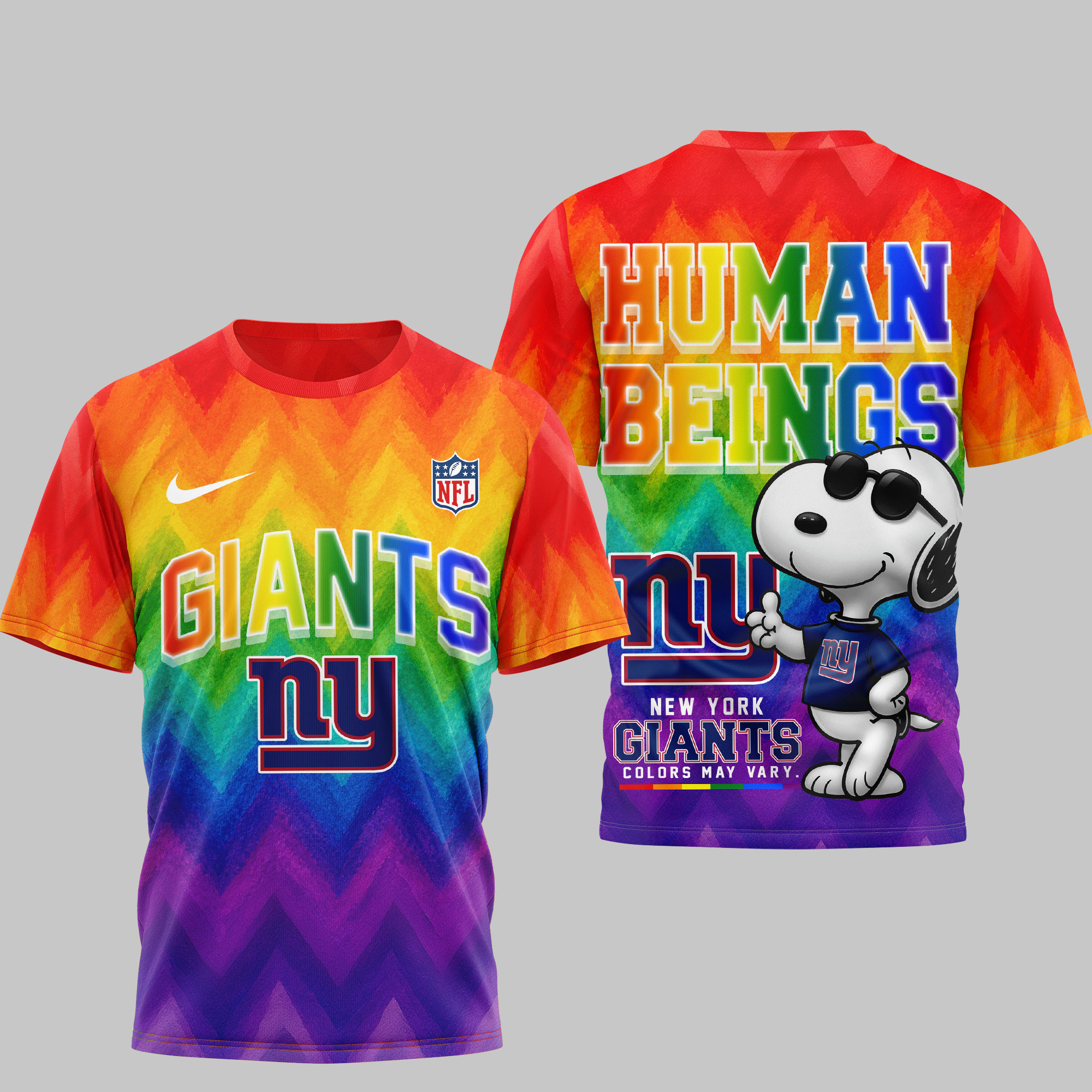 New York Giants | Premium NFL Rainbow Pride 3D Shirt NTH1 - Image 2