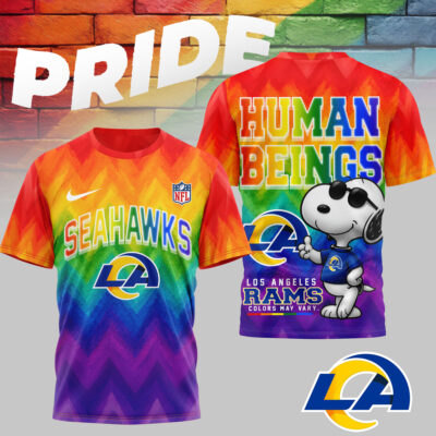 Los Angeles Rams | Premium NFL Rainbow Pride 3D Shirt NTH1