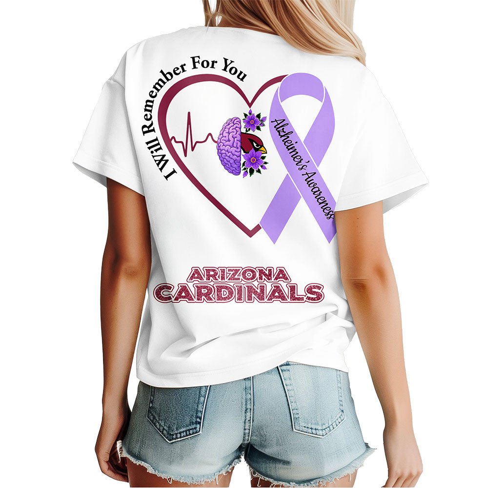 Arizona Cardinals | Premium NFL Memory Awareness 3D Shirt NTH1 - Image 3