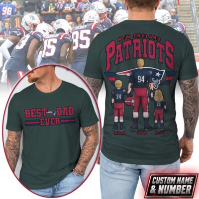 New England Patriots | Premium NFL Best Dad Ever 3D Shirt NTH1