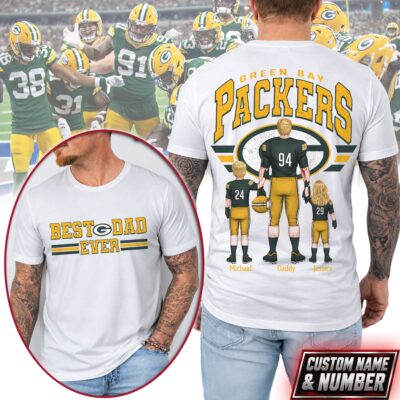 Green Bay Packers | Premium NFL Best Dad Ever 3D Shirt NTH1