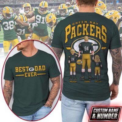 Green Bay Packers | Premium NFL Best Dad Ever 3D Shirt NTH1