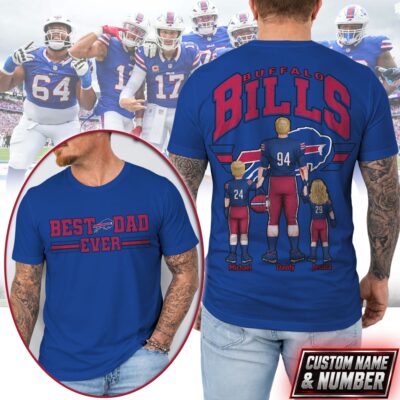 Buffalo Bills | Premium NFL Best Dad Ever 3D Shirt NTH1
