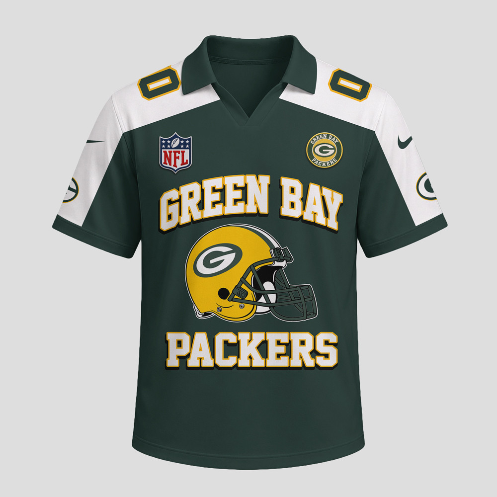 Green Bay Packers | Premium NFL Helmet Graphic Jersey NTH1 - Image 2