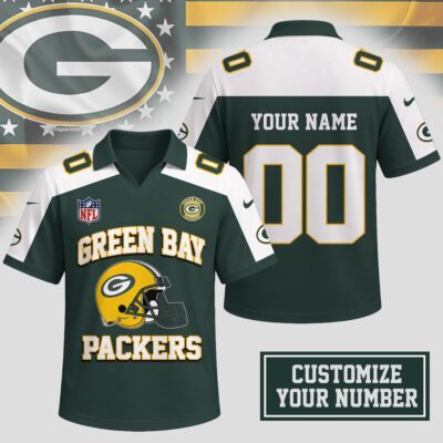 Green Bay Packers | Premium NFL Helmet Graphic Jersey NTH1 - 3XL