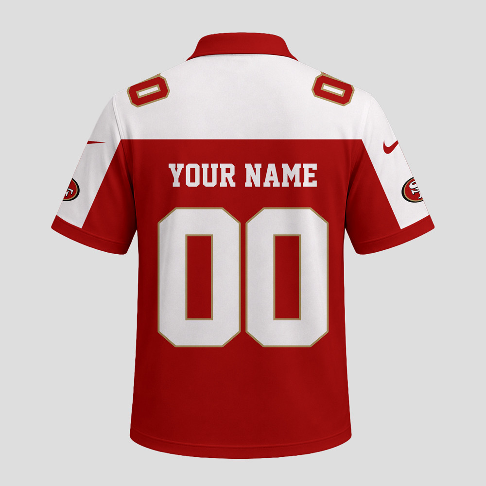 San Francisco 49ers | Premium NFL Helmet Graphic Jersey NTH1 - Image 3