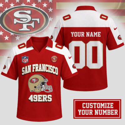 San Francisco 49ers | Premium NFL Helmet Graphic Jersey NTH1