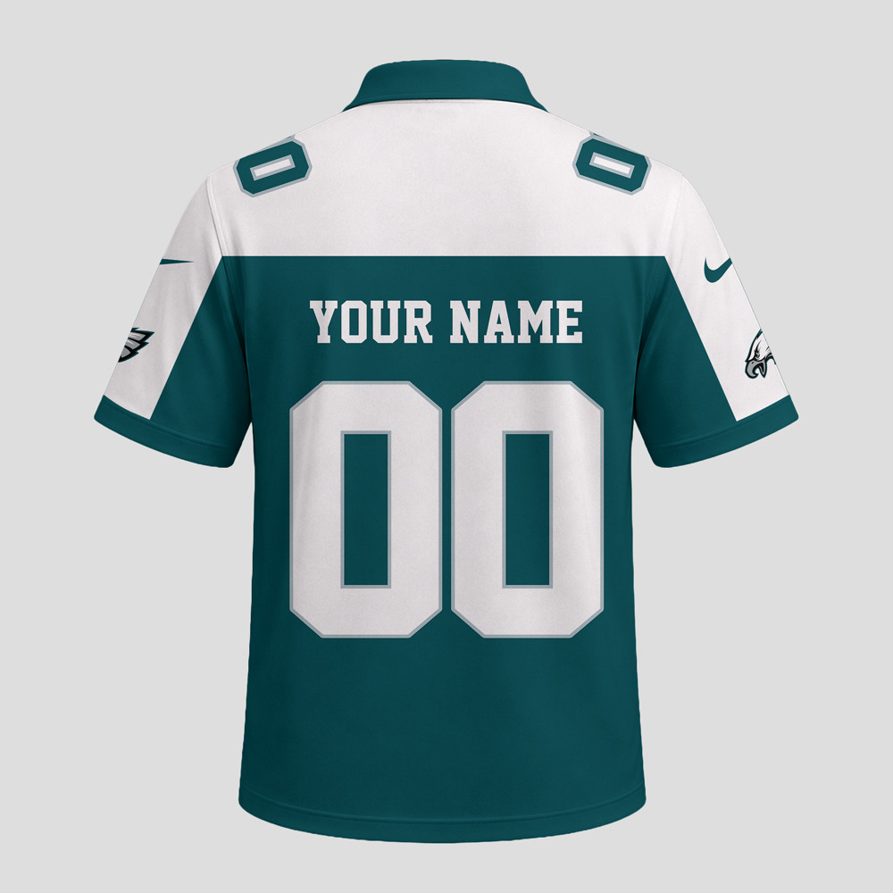 Philadelphia Eagles | Premium NFL Helmet Graphic Jersey NTH1 - Image 3
