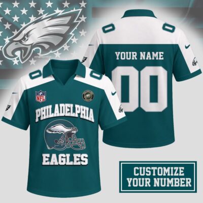 Philadelphia Eagles | Premium NFL Helmet Graphic Jersey NTH1