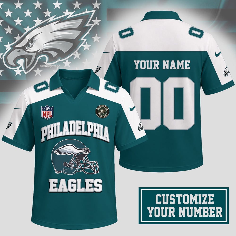 Philadelphia Eagles | Premium NFL Helmet Graphic Jersey NTH1