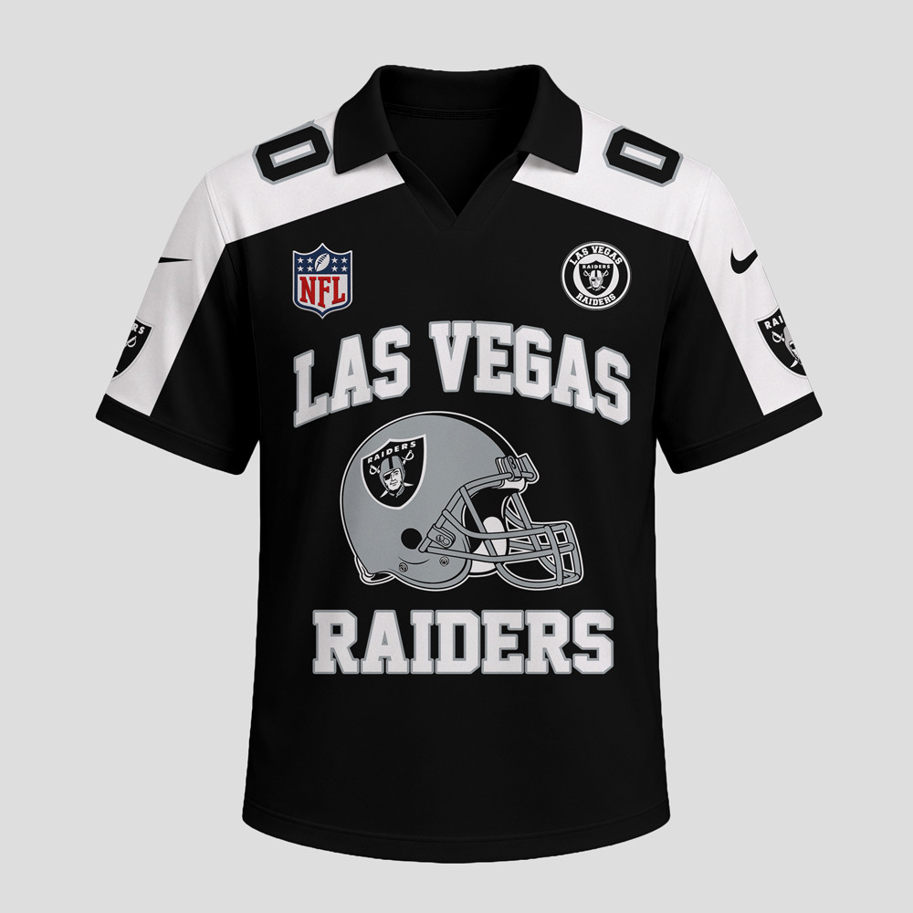 Las Vegas Raiders | Premium NFL Helmet Graphic Jersey NTH1 - Image 2