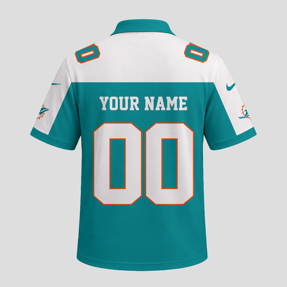 Miami Dolphins | Premium NFL Helmet Graphic Jersey NTH1 - Image 3