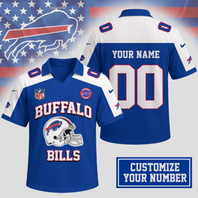 Buffalo Bills | Premium NFL Helmet Graphic Jersey NTH1 - S