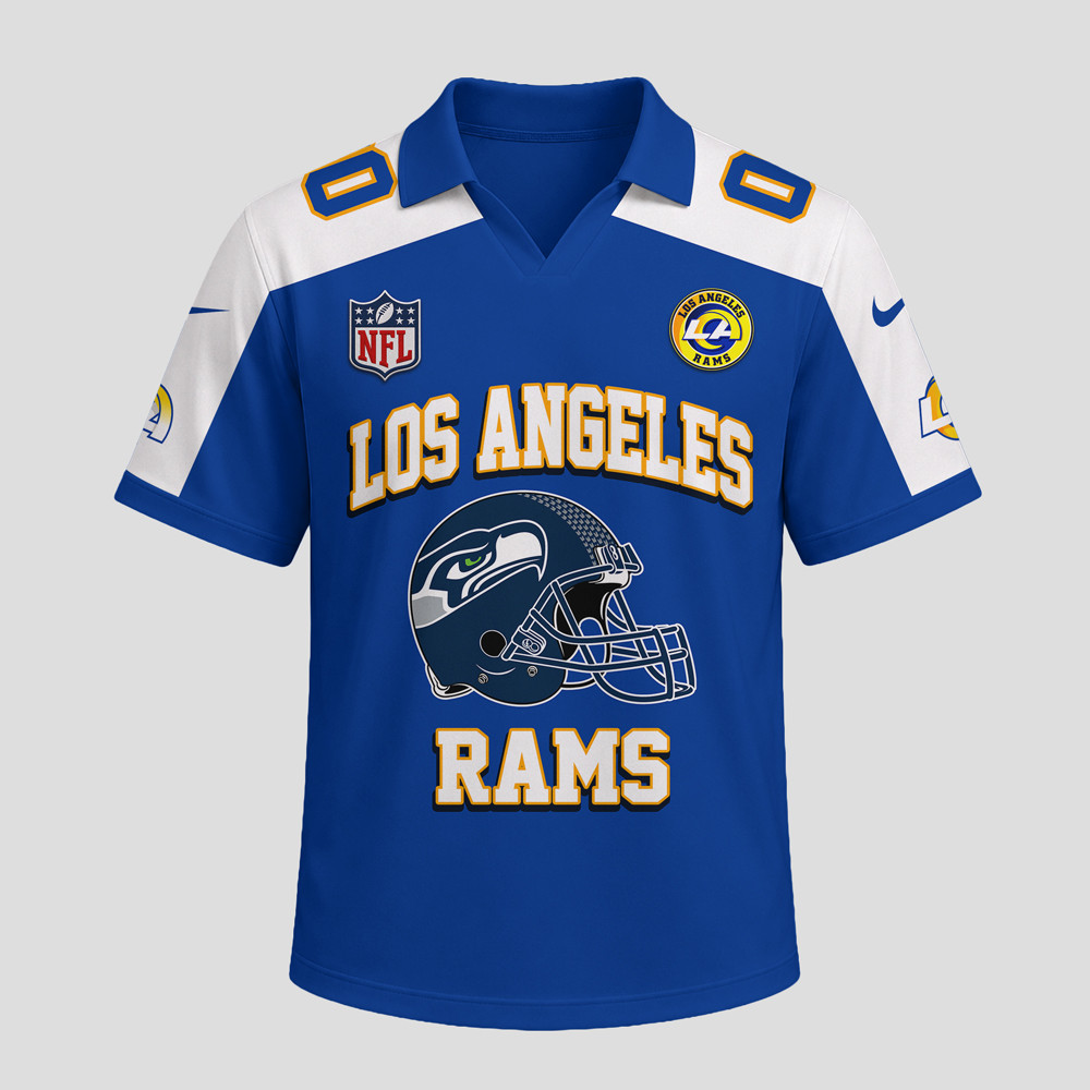Los Angeles Rams | Premium NFL Helmet Graphic Jersey NTH1 - Image 2