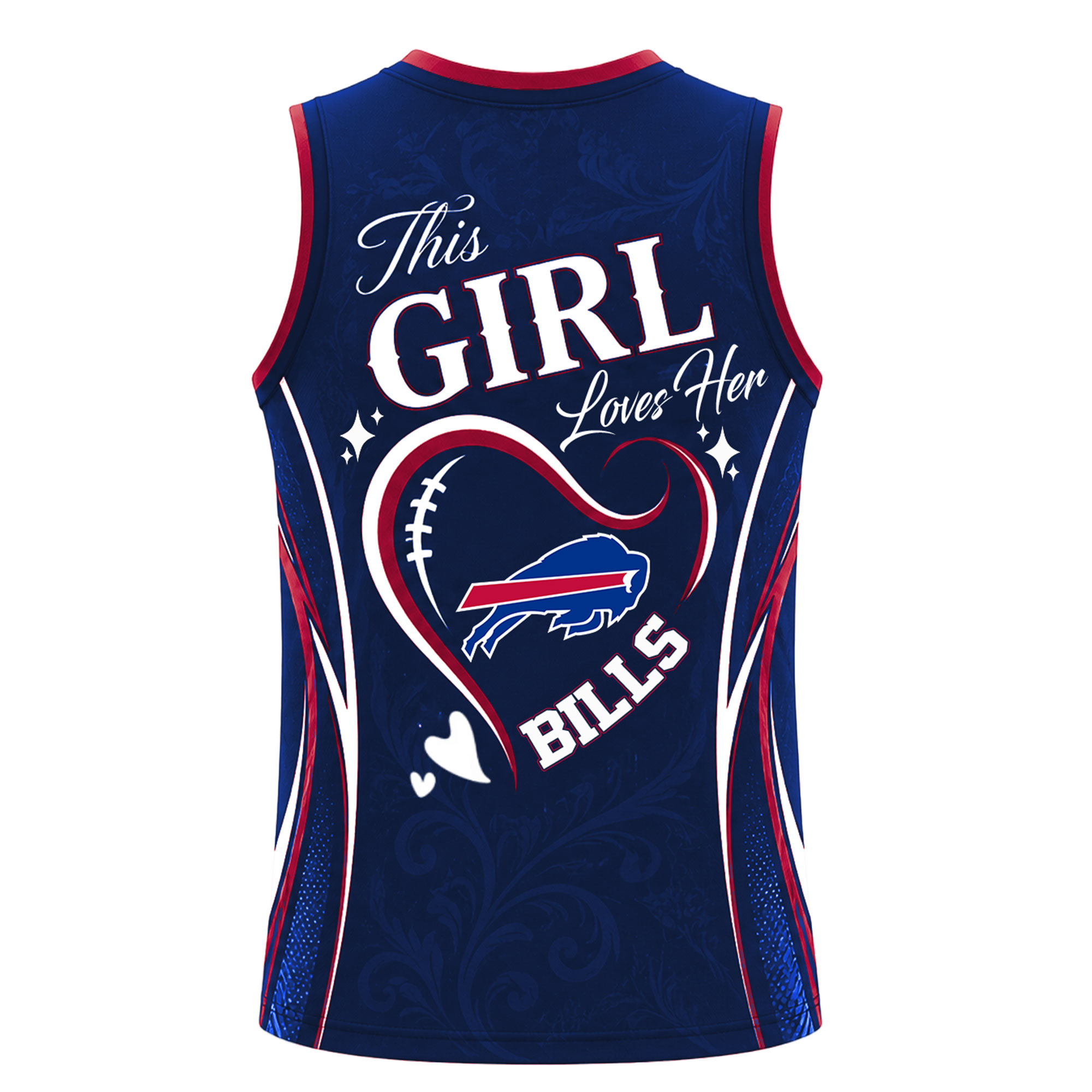 Buffalo Bills | Premium NFL Womens Game Day Love Tank Top Jersey - Image 4
