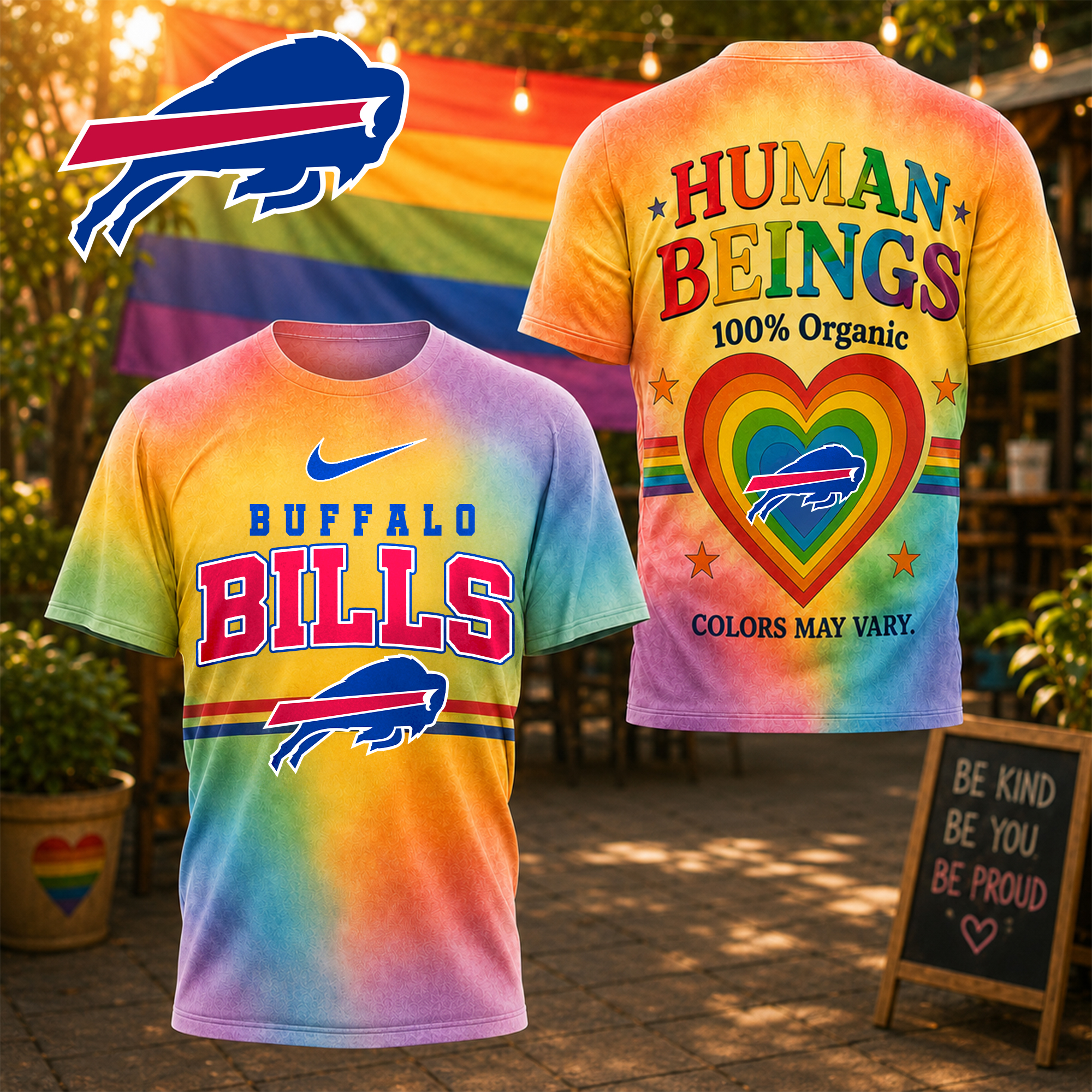 Buffalo Bills | Premium NFL Human Being Color May Vary 3D T-Shirt